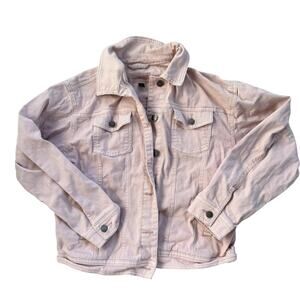 Universal Thread Light Pink Oversized Denim Utility Jacket Small